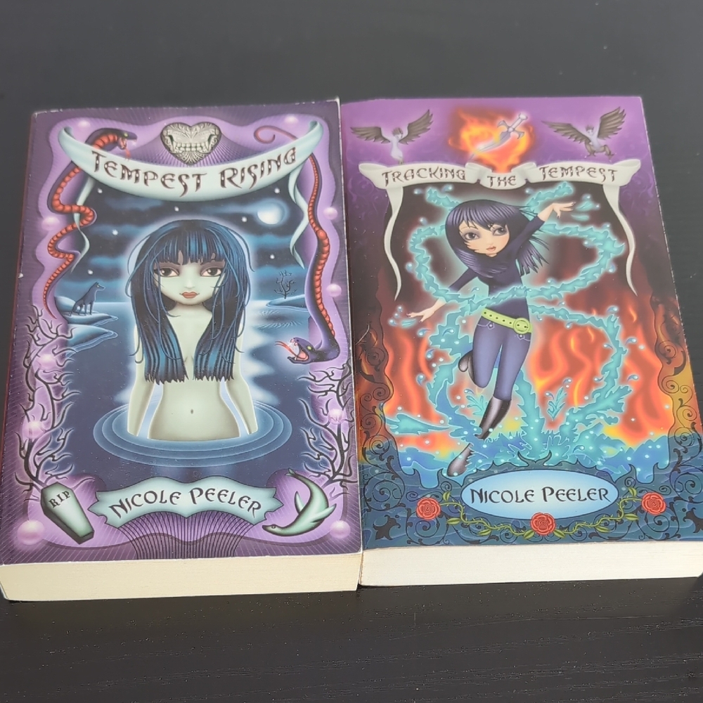 Nicole Peeler Fantasy Book Set Tempest Rising, Tracking The Tempest Paperbacks